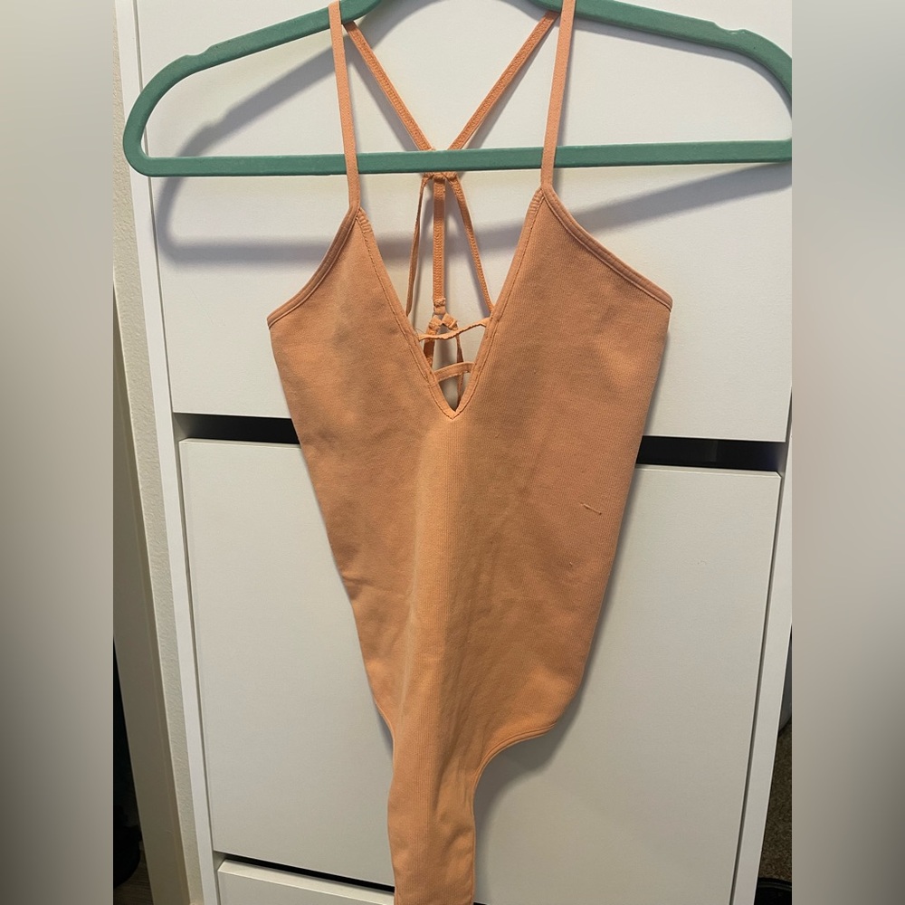 Peach bodysuit One Piece